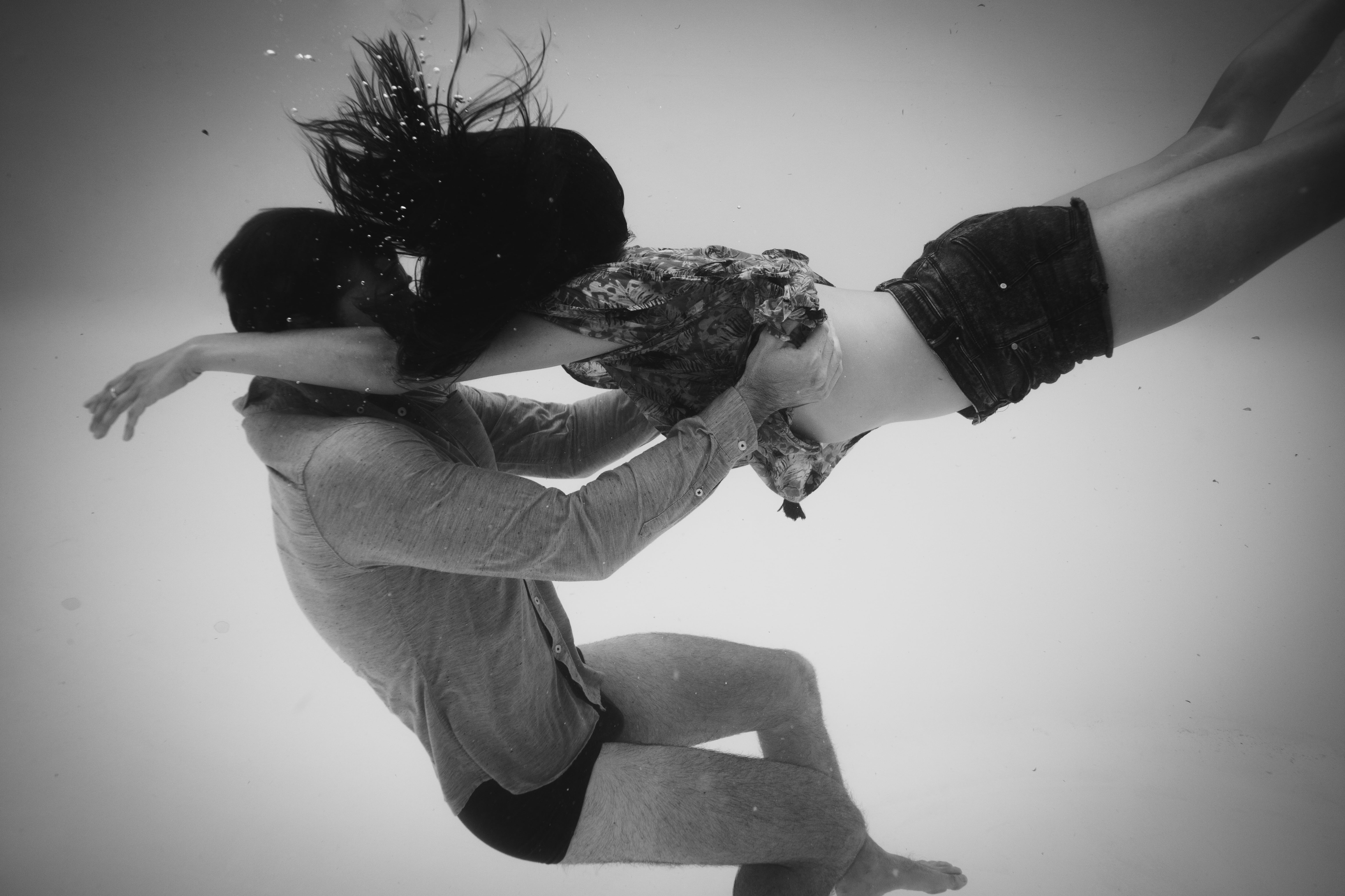 Photographie aquatique underwater couple ile réunion