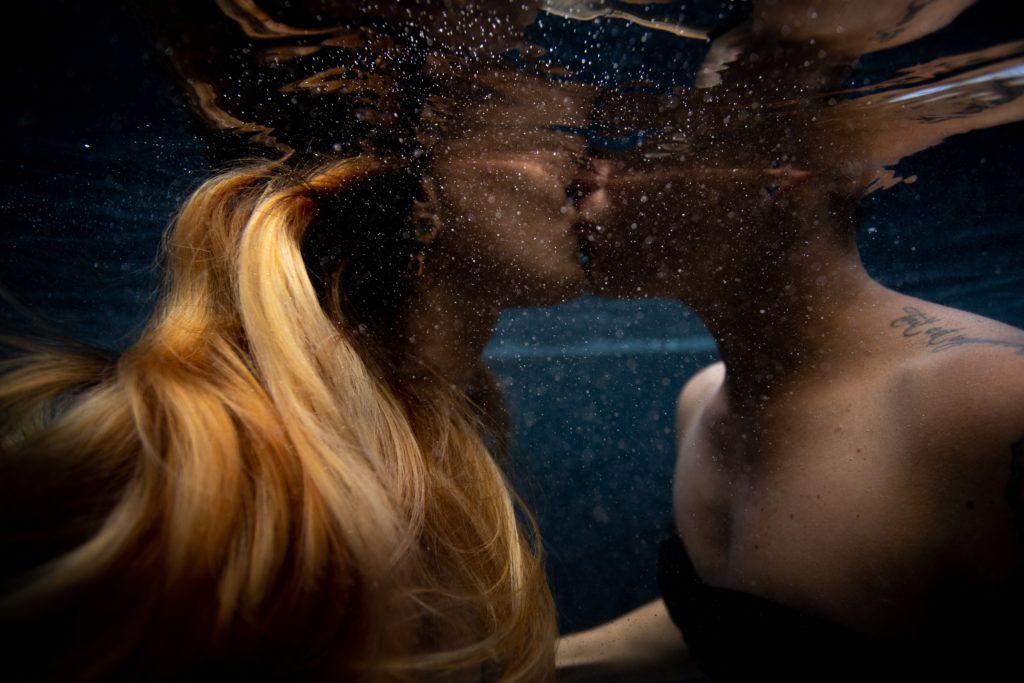 photographie couple aquatique underwater ile réunion