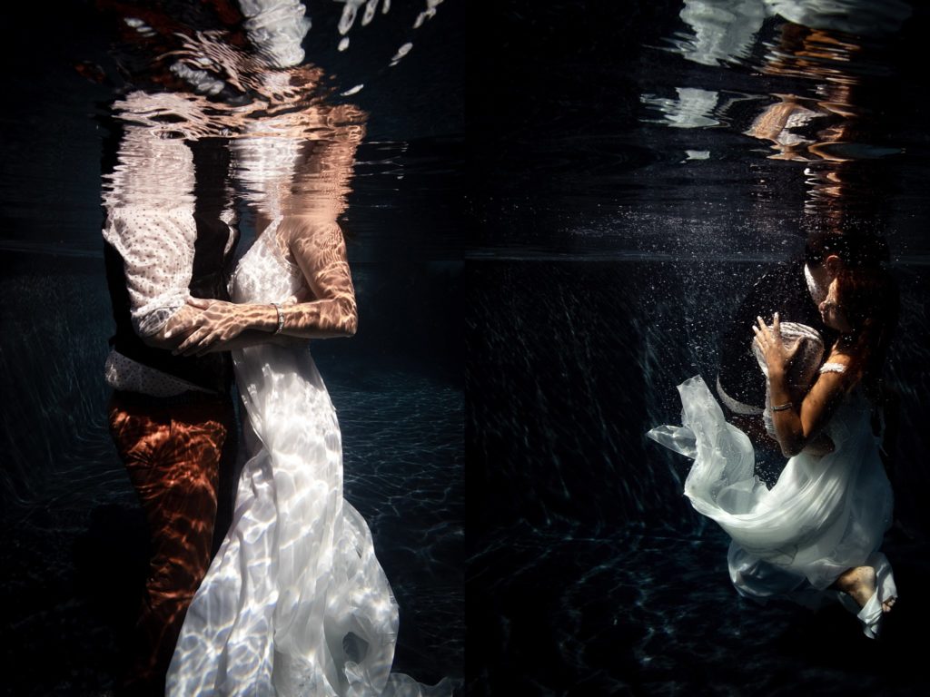 Trash the dress aquatique réunion photographe