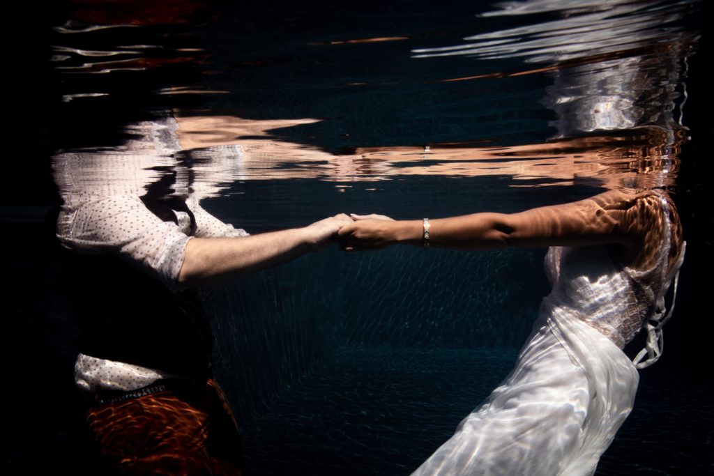 Trash the dress aquatique réunion photographe