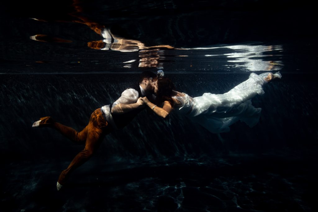 Trash the dress aquatique réunion photographe