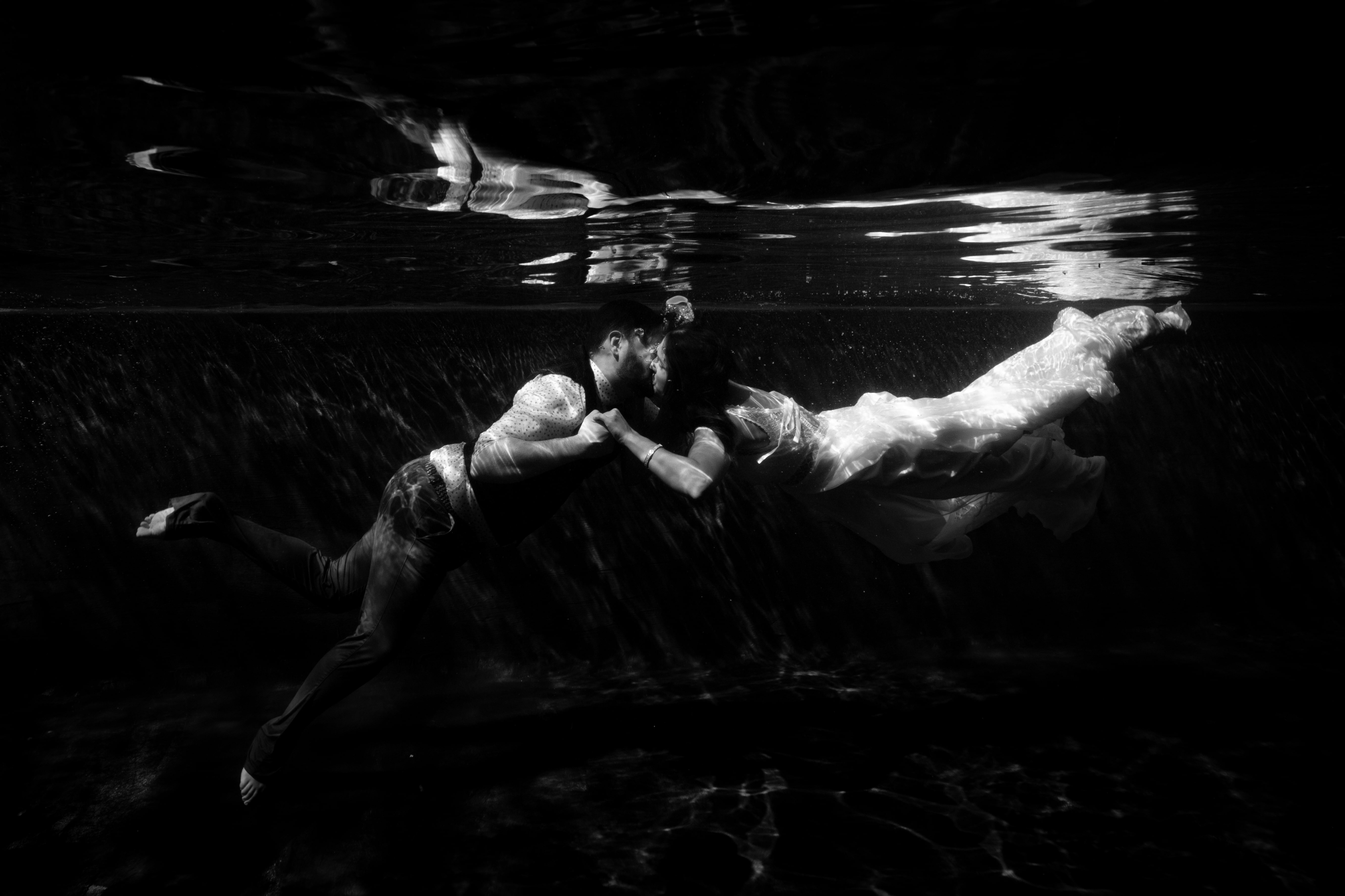 photographie couple aquatique underwater ile réunion
