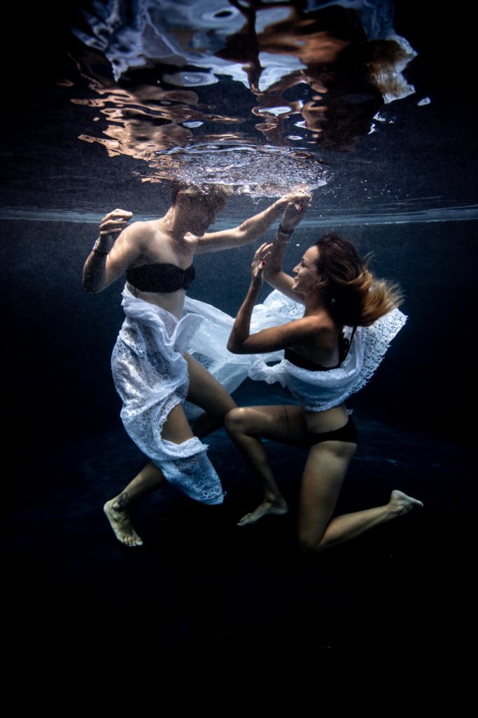 photographie couple aquatique underwater ile réunion
