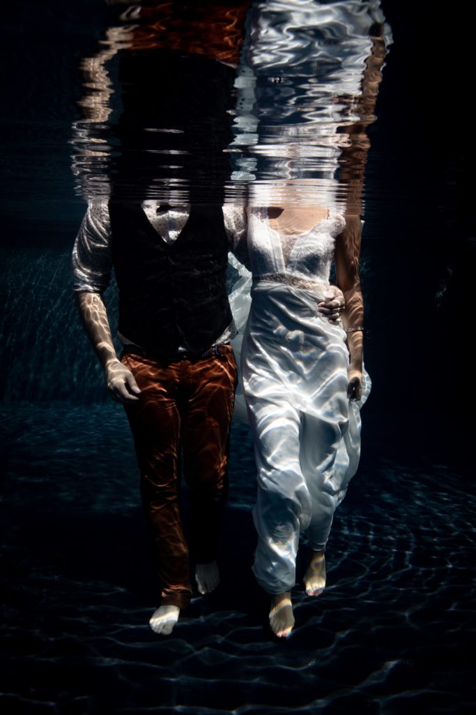 photographie couple aquatique underwater ile réunion