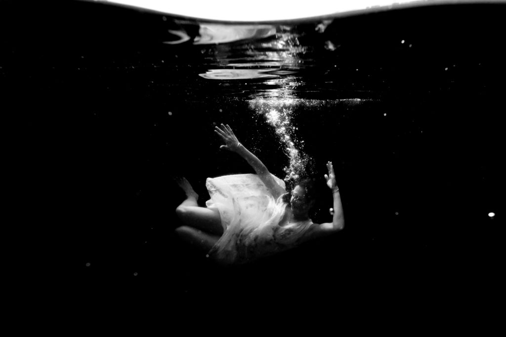 Portrait dans l'eau