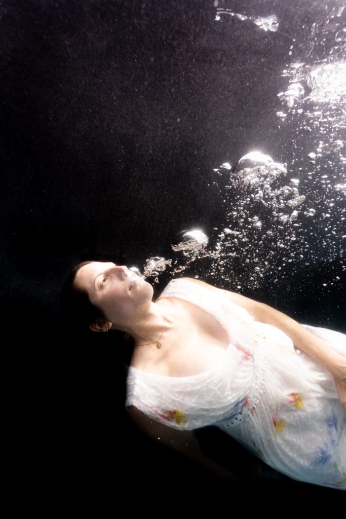 Portrait dans l'eau